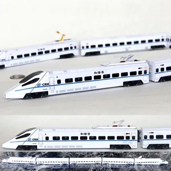 Vysokorýchlostné Železničné HMÚ Vlak 3D Papier Model DIY Origami Remeslá Samozrejme Rodičia A Deti, Hračka